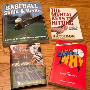 Baseball Skills and Drills Book Collection 4 books - like new